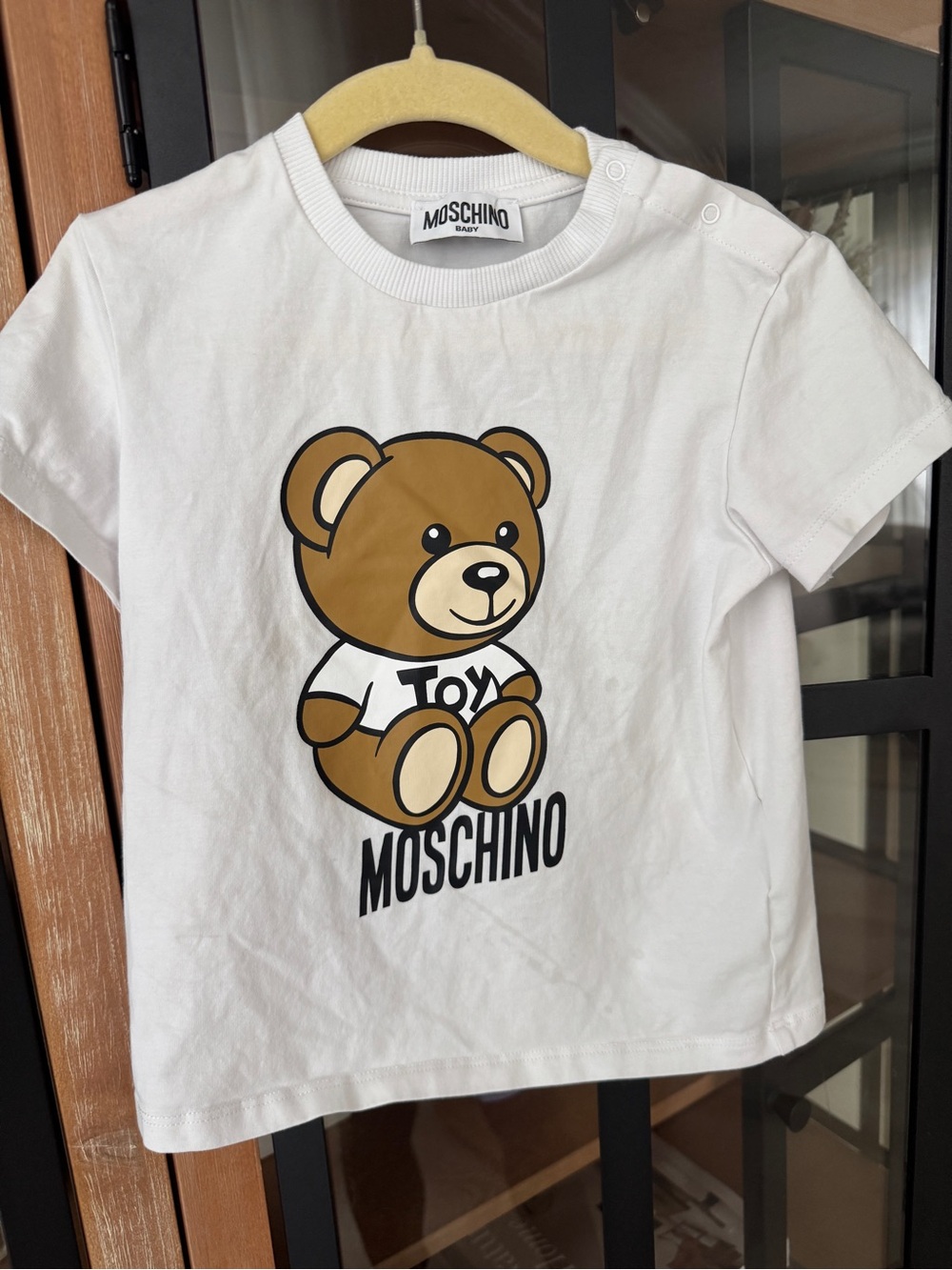 Moschino kids Teddy Bear logo tee t-shirt short sleeve toddler boy baby toy